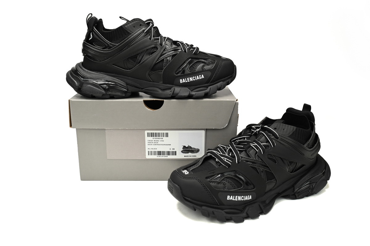 PKGoden Balenciaga  3rd Tess S.Black Rice Grey Black 736328 W3SKC 0102