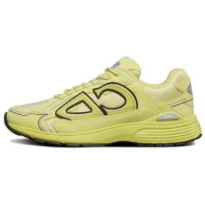 LJR Dior B30 Light Grey Sneakers Yellow 01