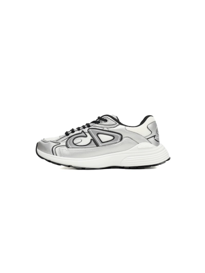 PKGoden  Dior B30 Light Grey Sneakers Black Silver 01