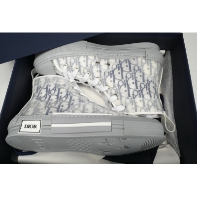 LJR Dior B23 HT Oblique Transparency High White Blue Gray