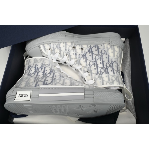 LJR Dior B23 HT Oblique Transparency High White Blue Gray