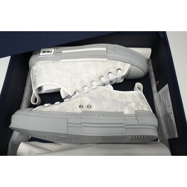 LJR Dior B23 HT Oblique Low Rank Silver Gray