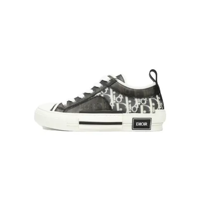 Perfectkicks  Dior B23 HT Oblique Transparency Low Bang Black and White 01