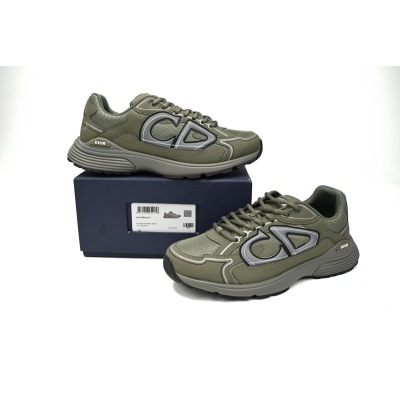 PKGoden Dior B30 Light Grey Sneakers Olive Color