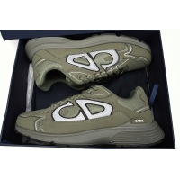 PKGoden Dior B30 Light Grey Sneakers Olive Color