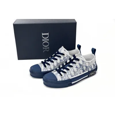 Perfectkicks  Dior B23 HT Oblique Transparency LOW T00962H565 White Blue 02