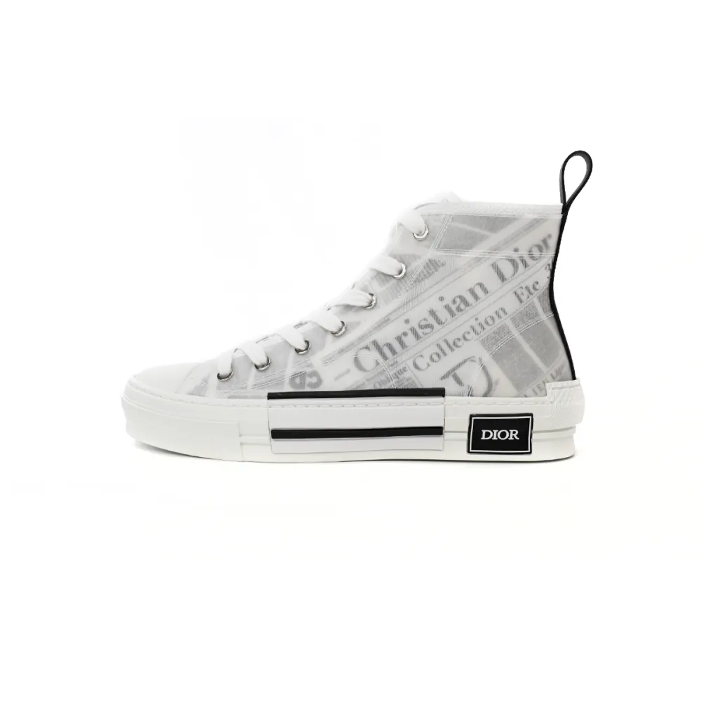 Perfectkicks  Dior B23 Oblique Transparency High H565 White Black