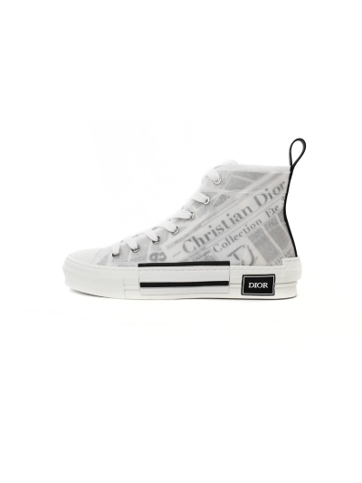PKGoden  Dior B23 Oblique Transparency High H565 White Black 01