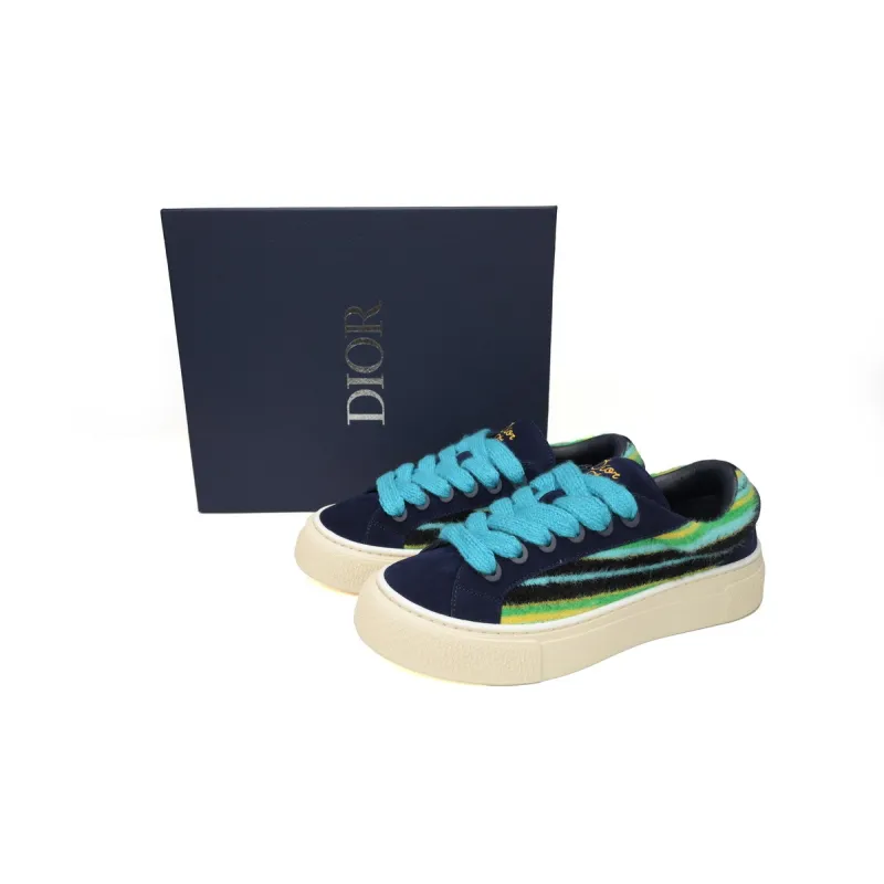 Perfectkicks  Dior B33 Denim Tears Sneakers Release Navy Dlue Stripes  3SN272 ZIR1 6536