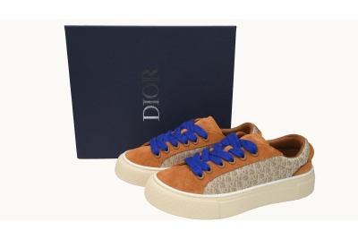 PKGoden  Dior B33 Denim Tears Sneakers Release Brown Blue 3SN272 ZIR1 6536 02
