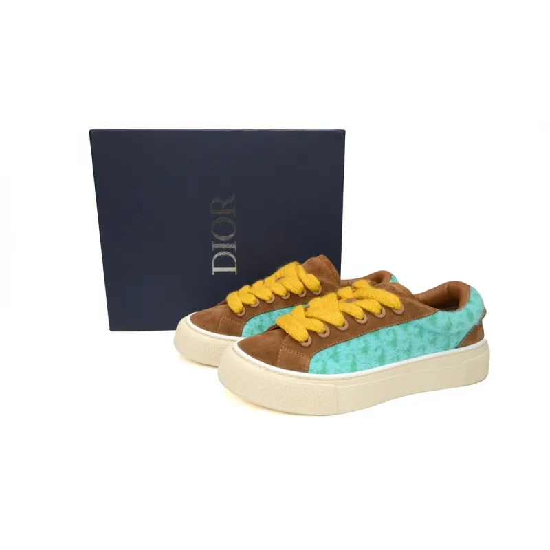 PKGoden  Dior B33 Denim Tears Sneakers Release Brown Green  3SN272 ZIR1 6536