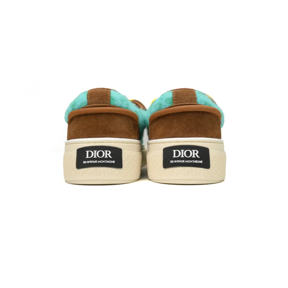 PKGoden  Dior B33 Denim Tears Sneakers Release Brown Green  3SN272 ZIR1 6536