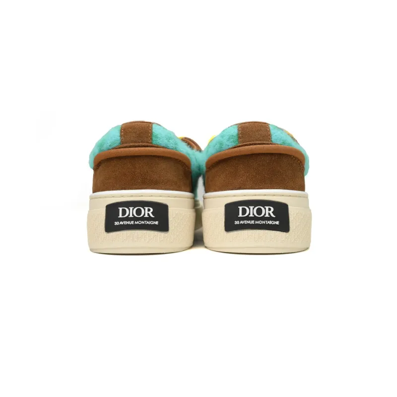 PKGoden  Dior B33 Denim Tears Sneakers Release Brown Green  3SN272 ZIR1 6536