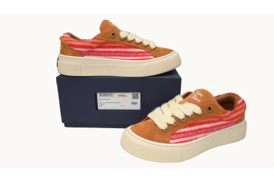 PKGoden  Dior B33 Denim Tears Sneakers Release Brown Red Stripes  3SN272 ZIR1 6536 02