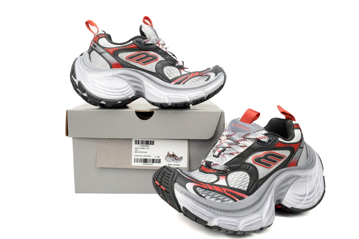  Perfectkicks Balenciaga 12th White Gray Black Grey Black Red 784342 W2MV2 0311