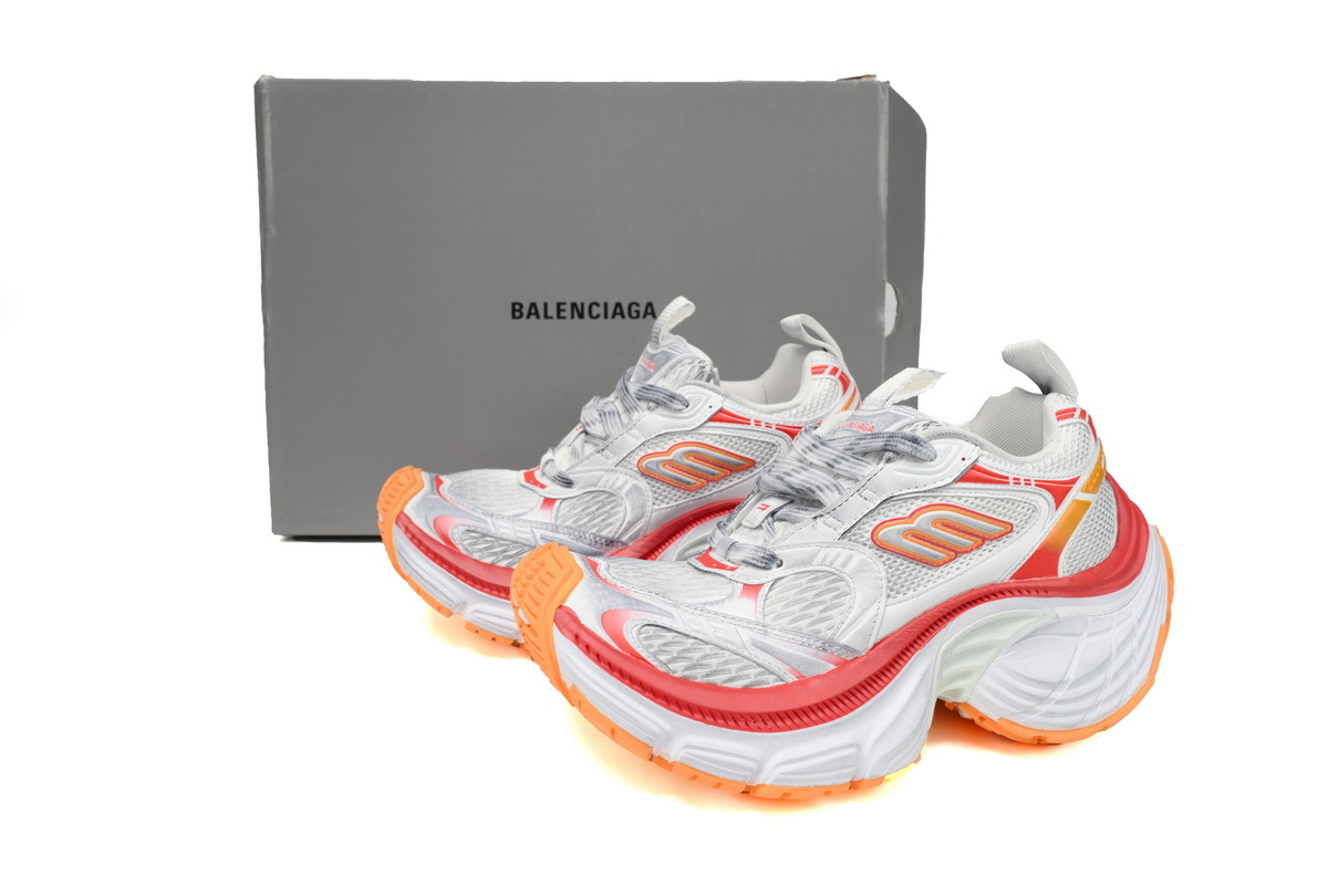  Perfectkicks Balenciaga 12th White Gray Black White Orange 784342 W2MV2 9670 
