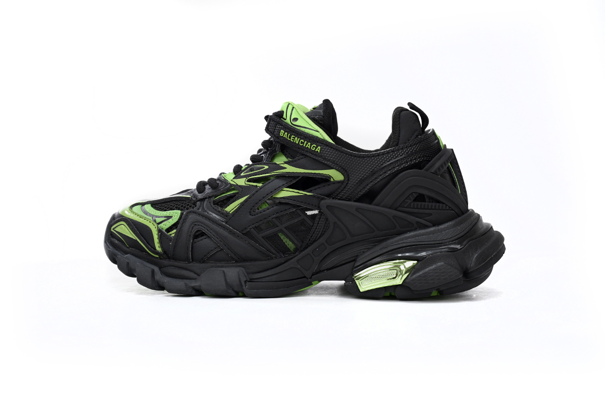 PKGoden  Balenciaga 4th Track 2 Sneaker Black Green 568614 W2GN3 1086