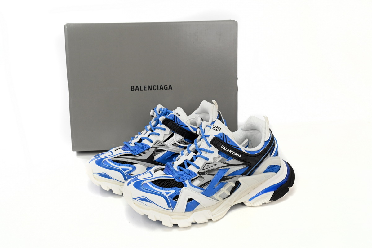 PKGoden  Balenciaga 4th Track 2 Sneaker Blue White 568614 W3AE2 4191