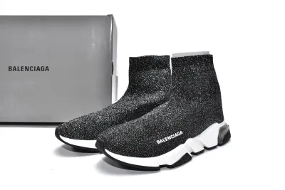 PKGoden  Balenciaga socks Sneaker Speed Trainer Silver 02