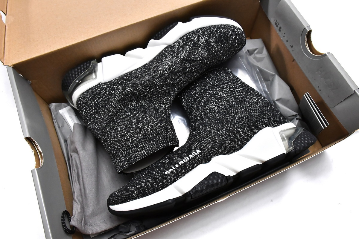 PKGoden  Balenciaga socks Sneaker Speed Trainer Silver