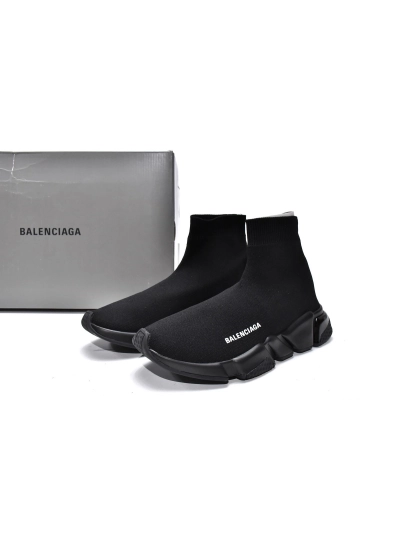 PKGoden  Balenciaga socks Sneaker Speed Trainer Black 02