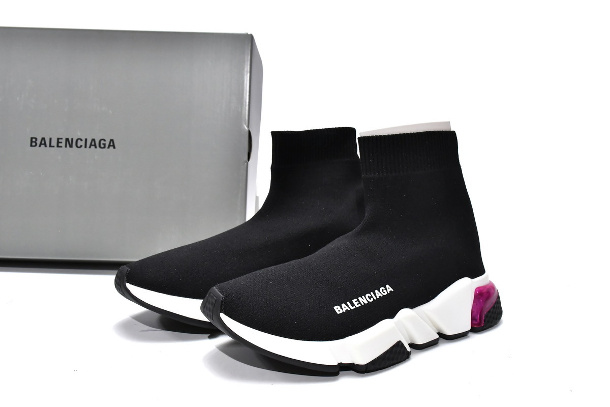 PKGoden  Balenciaga socks Sneaker Speed Trainer Black Purple