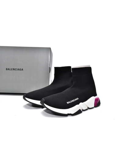 PKGoden  Balenciaga socks Sneaker Speed Trainer Black Purple 02