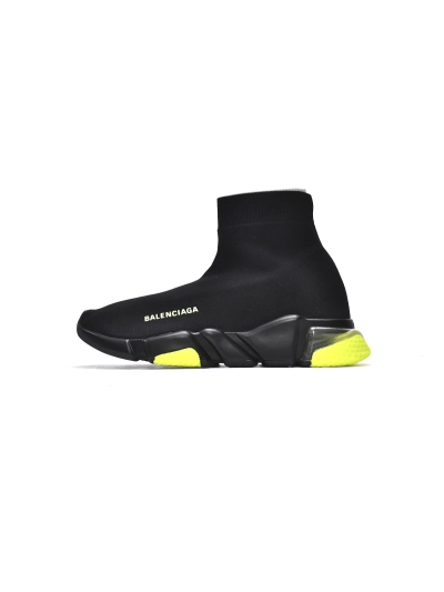 PKGoden  Balenciaga socks Sneaker Speed Trainer Black Green 01