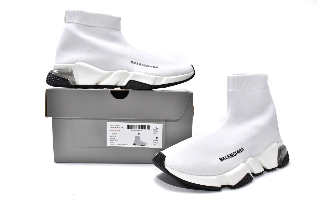 PKGoden  Balenciaga socks Sneaker Speed Trainer White