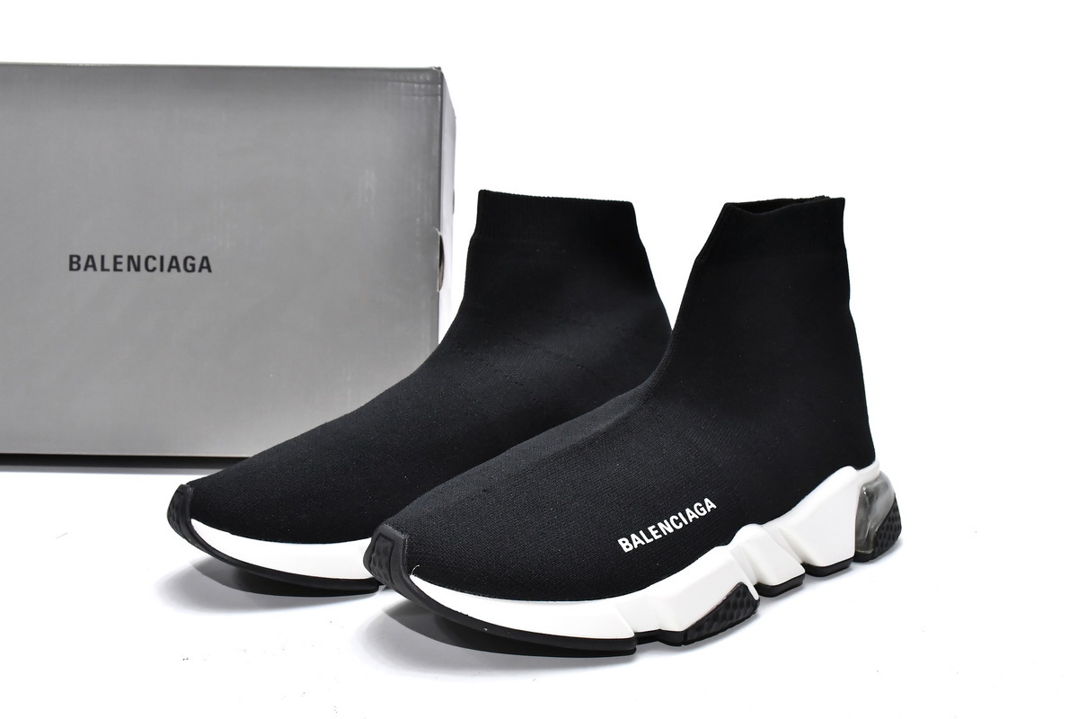PKGoden  Balenciaga socks Sneaker Speed Trainer Black White