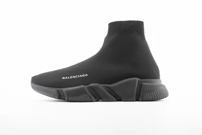 PKGoden  Balenciaga socks Sneaker Speed Runner all black 01
