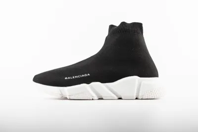 PKGoden  Balenciaga socks Sneaker Speed Runner black white 01