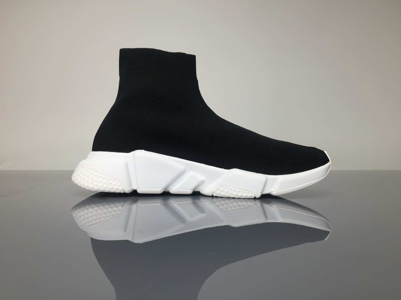PKGoden  Balenciaga socks Sneaker Speed Runner black white