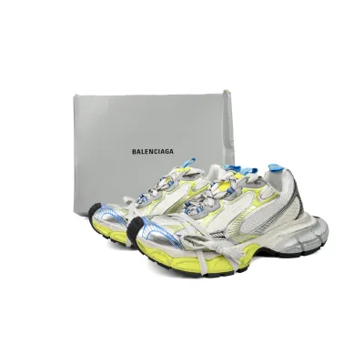 Perfectkicks Balenciaga 10th Luminous Blue White Fluorescent Yellow 734731 W3XLG 9074 02