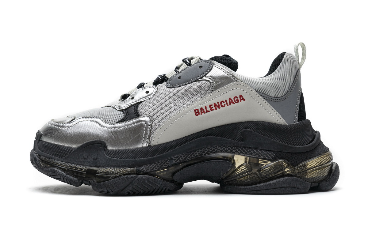 PKGoden  Balenciaga Triple S Black Silver 541624 W09E1 7320