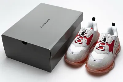 PKGoden  Balenciaga Triple S White Red 544351 W09E1 4552 02