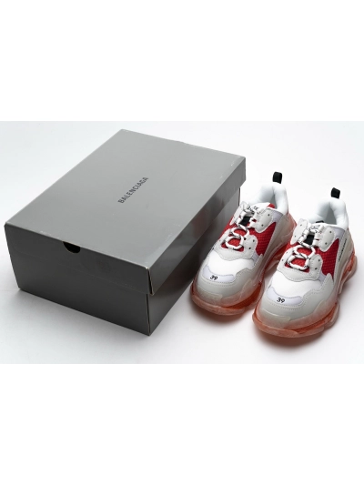 PKGoden  Balenciaga Triple S White Red 544351 W09E1 4552 02