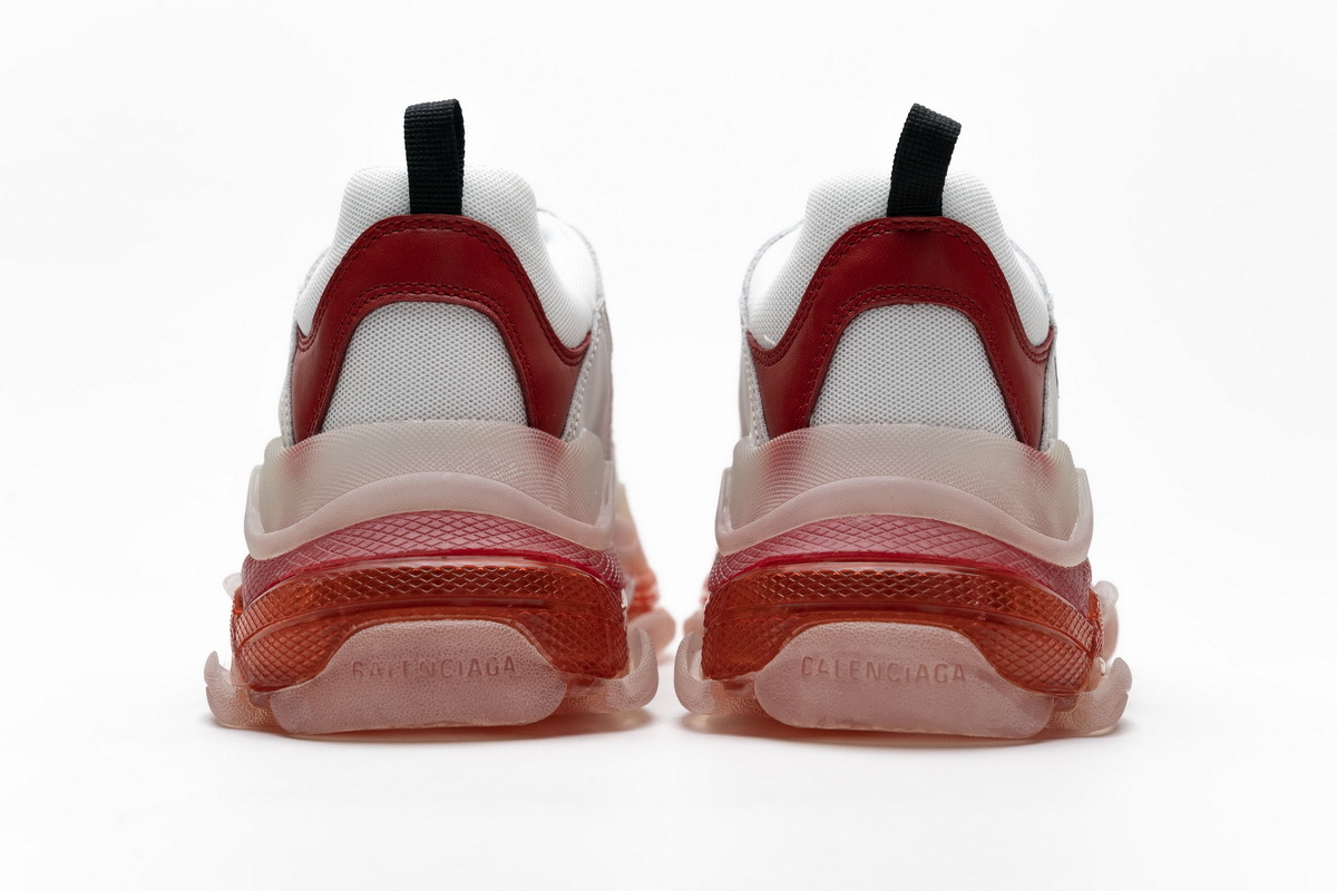 PKGoden  Balenciaga Triple S White Red 544351 W09E1 4552