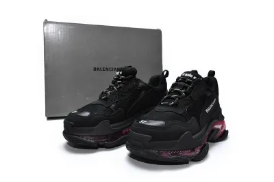 PKGoden  Balenciaga Triple S Black Claret Red 544351 W0901 9011 02