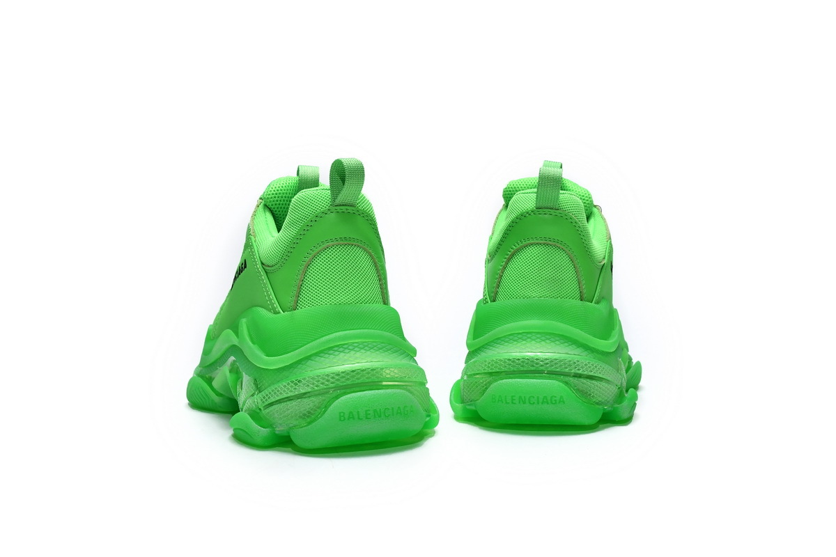 PKGoden  Balenciaga Triple S Fluorescent Green 541624 W09OL 3801
