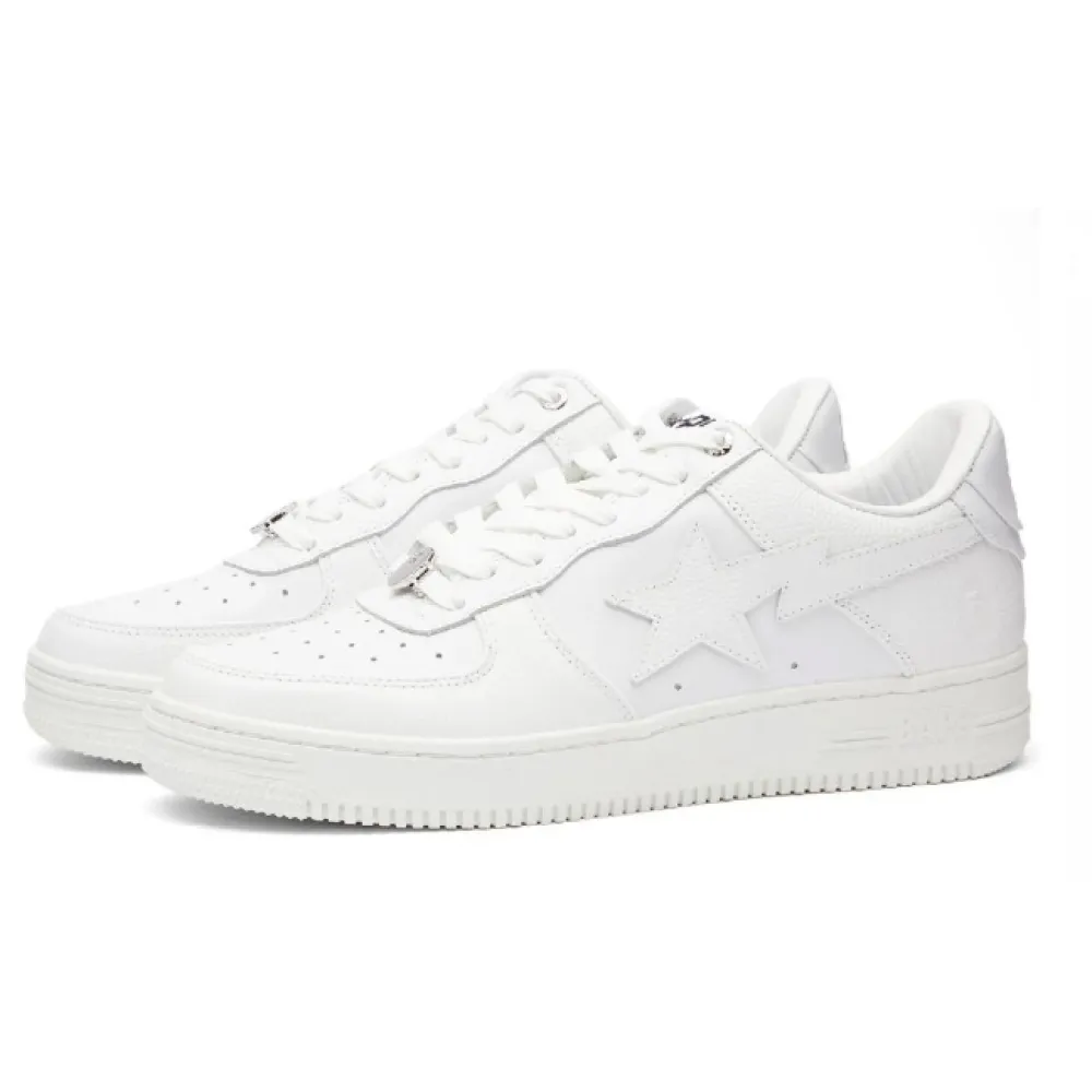 PKGoden A Bathing Ape Bape Sta Low White, 1H70-191-006