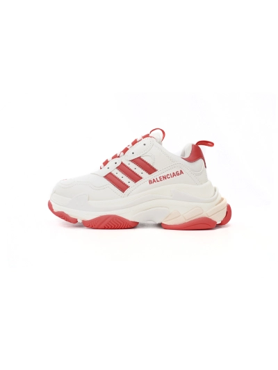 PKGoden  Balenciaga 1st Triple S White Red Bar 01