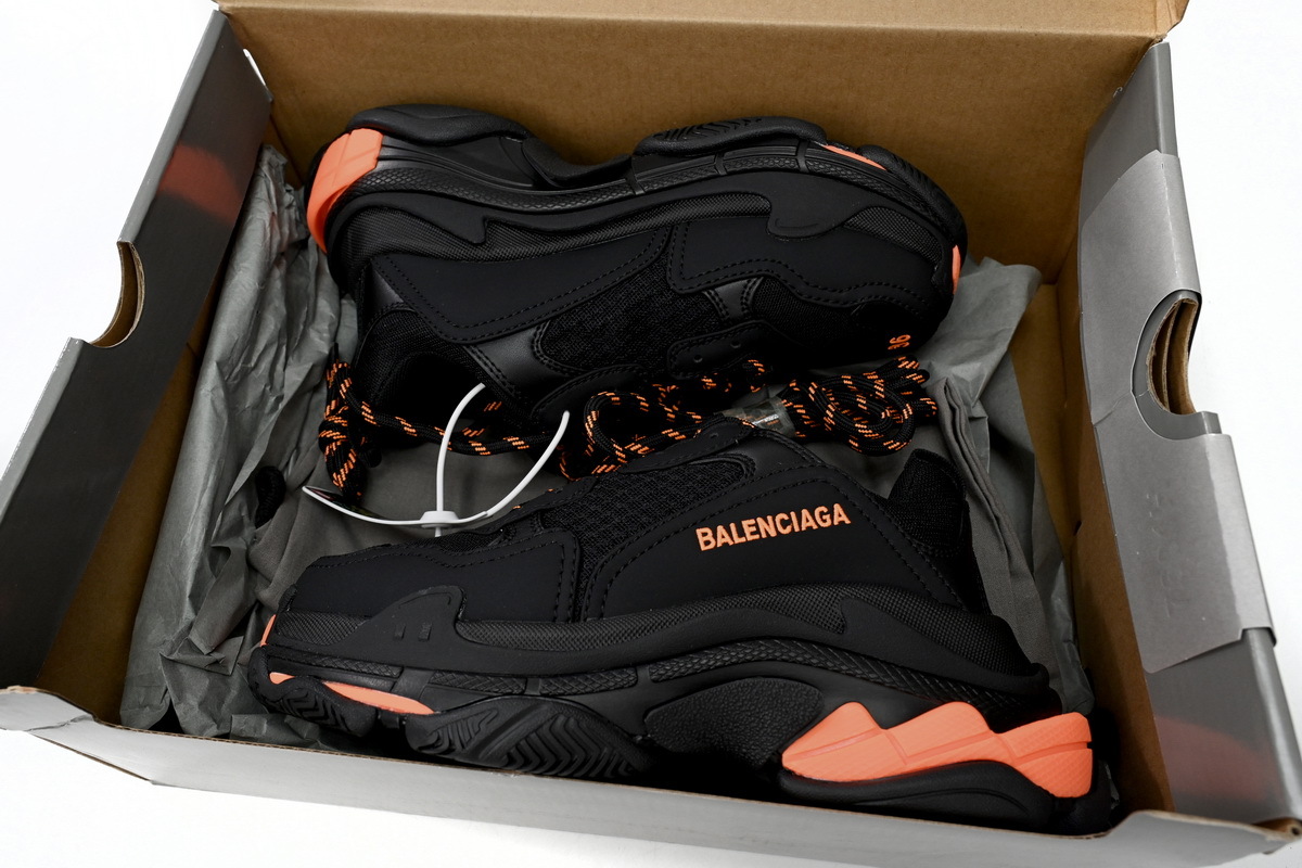 PKGoden  Balenciaga 1st Triple Black Orange 524039 W2FA1 9188