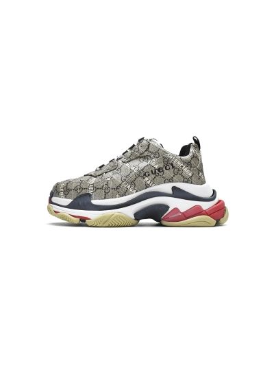 PKGoden  Balenciaga 1st Triple S Black Red 01