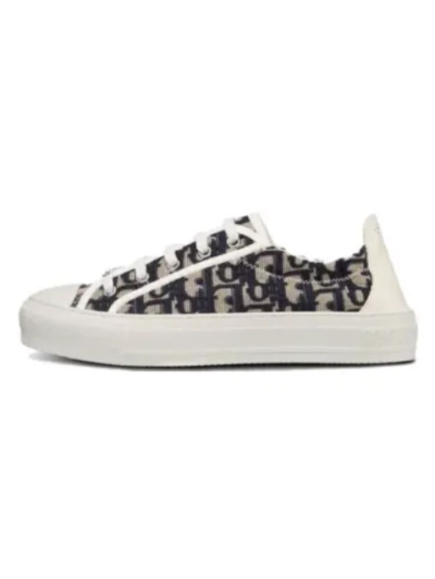 PKGoden  Dior Oblique Printed Fashion Board Shoes New black embroidery 01