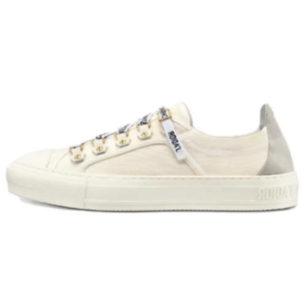 PKGoden  Dior Oblique Printed Fashion Board Shoes New Full Skin White