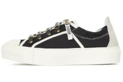 PKGoden  Dior Oblique Printed Fashion Board Shoes New Canvas Black 01