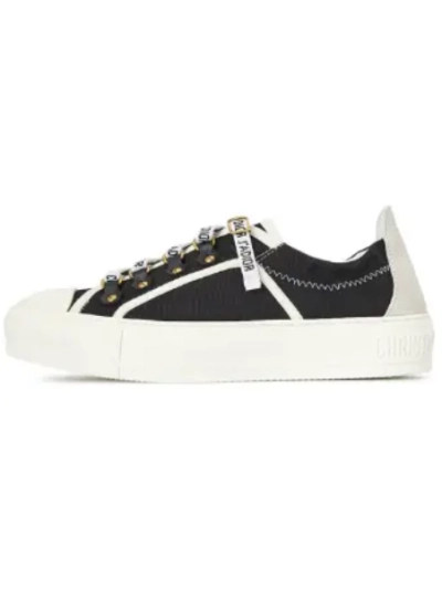 PKGoden  Dior Oblique Printed Fashion Board Shoes New Canvas Black 01