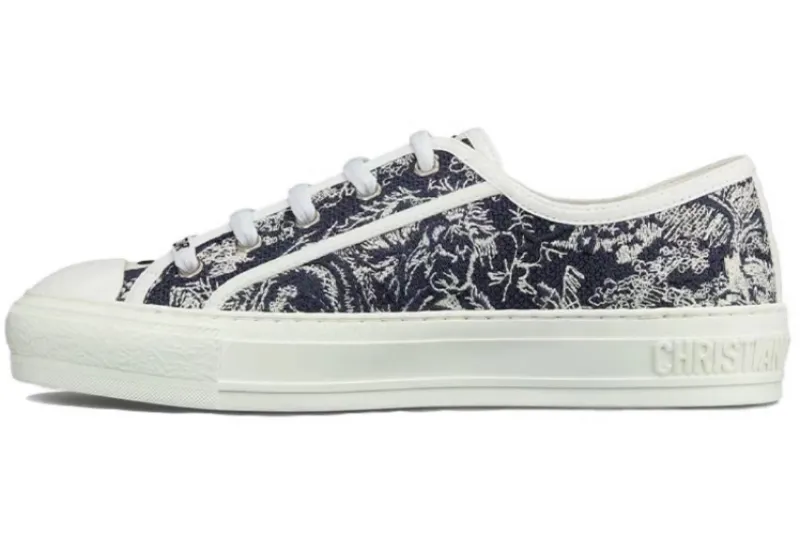 PKGoden  Dior Oblique Printed Fashion Board Shoes Embroidered Black Tiger