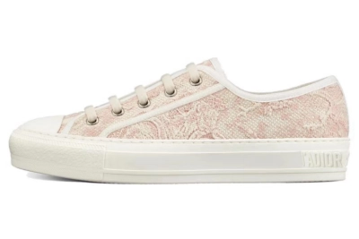 PKGoden  Dior Oblique Printed Fashion Board Shoes Embroidered Pink Tiger 01